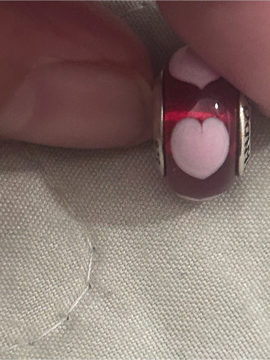 Pandora Jewelry - Pandora Pink Heart Murano Glass Charm